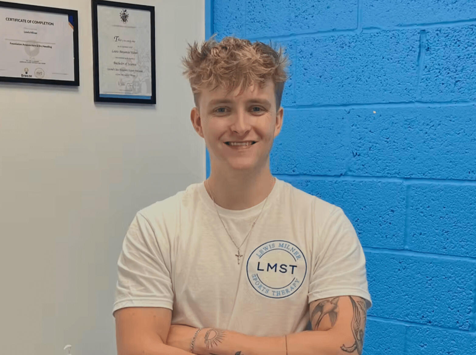 Lewis Milner – Sports Therapist, Leicester Portrait of Lewis Milner, sports therapist in Leicester, specialising in injury recovery and performance rehabilitation